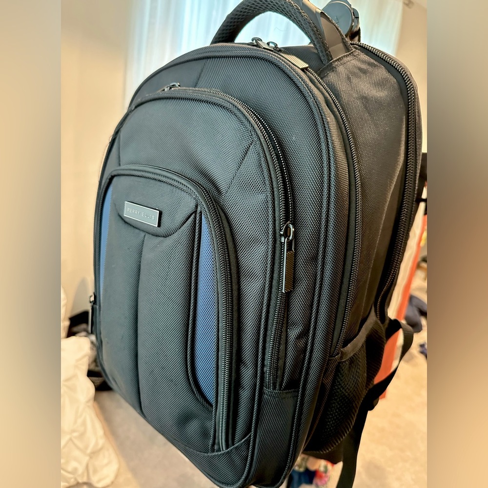 Black Perry Ellis Laptop Backpack (spacious)